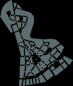 Mapa uzl Virtual Olomouce